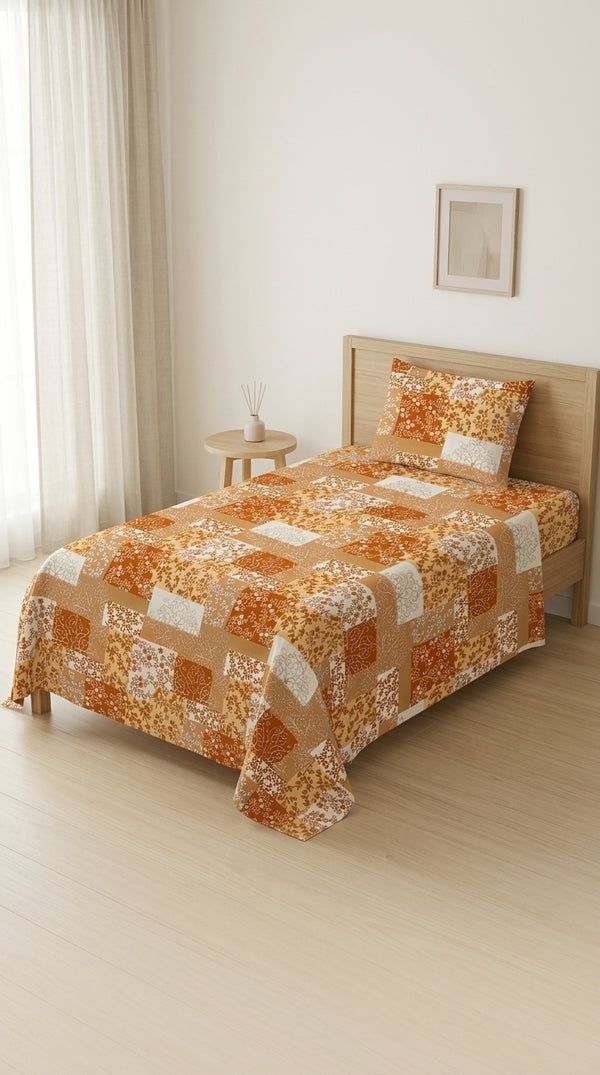 Crystal Cotton Single Bed Sheet HT109502
