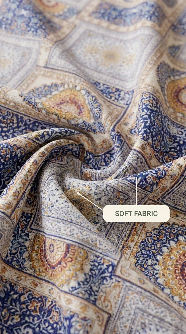 Stylo Single Bed Sheet Blue HT109712