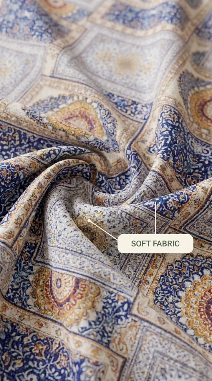 Stylo Single Bed Sheet Blue HT109712