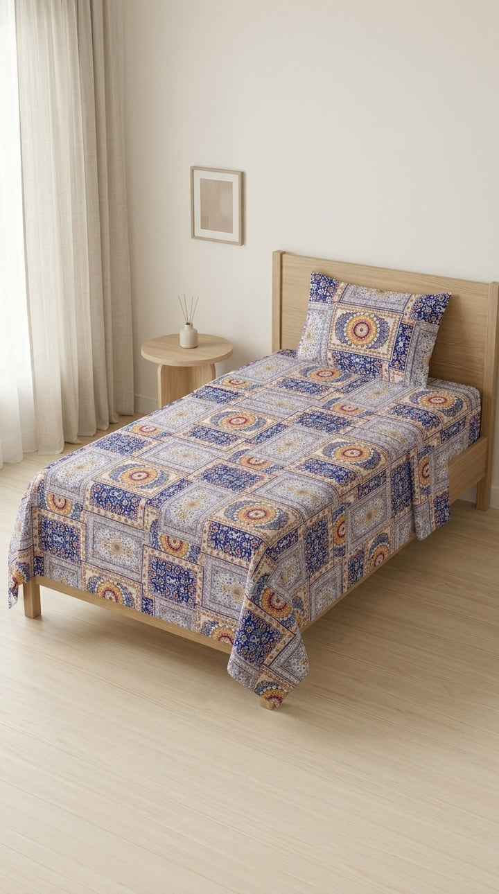 Crystal Cotton Double Bed Sheet HT110807