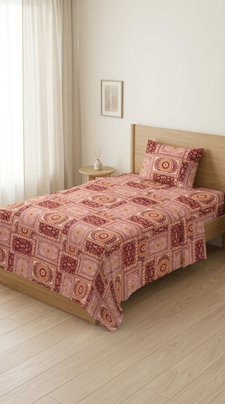 Crystal Cotton Double Bed Sheet HT110807