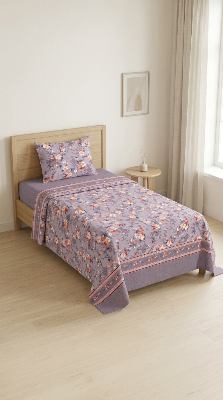Crystal Cotton Double Bed Sheet HT110807