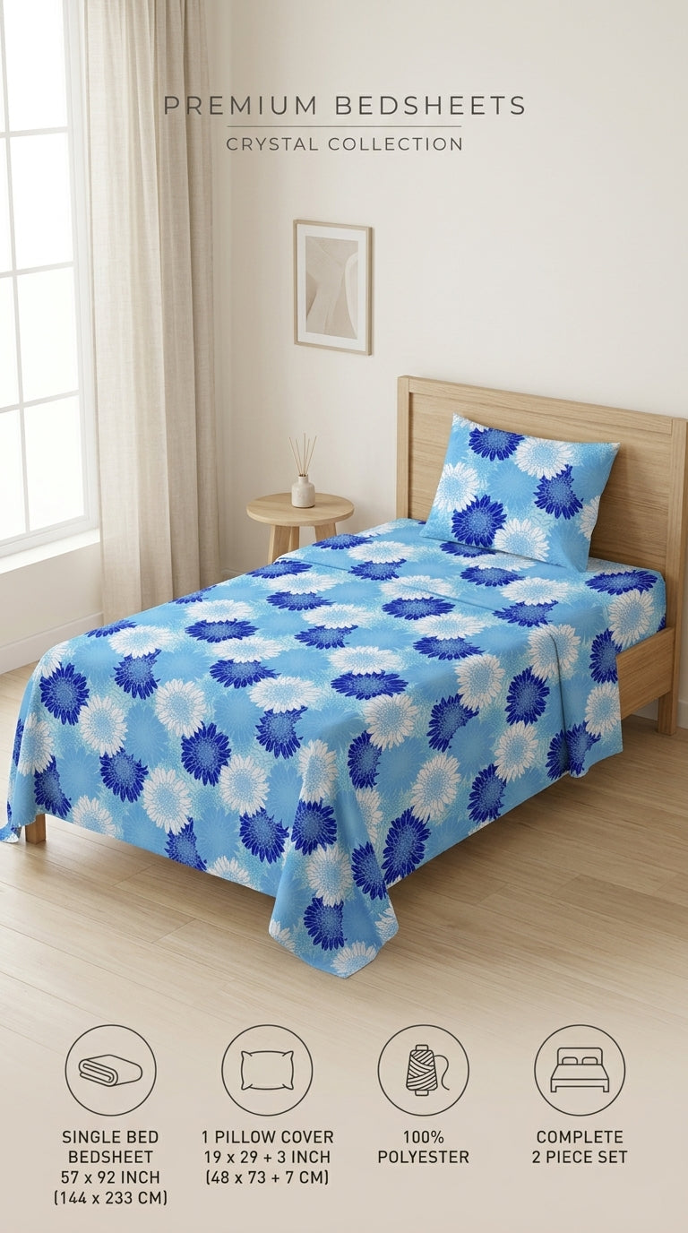Crystal Cotton Double Bed Sheet HT110807