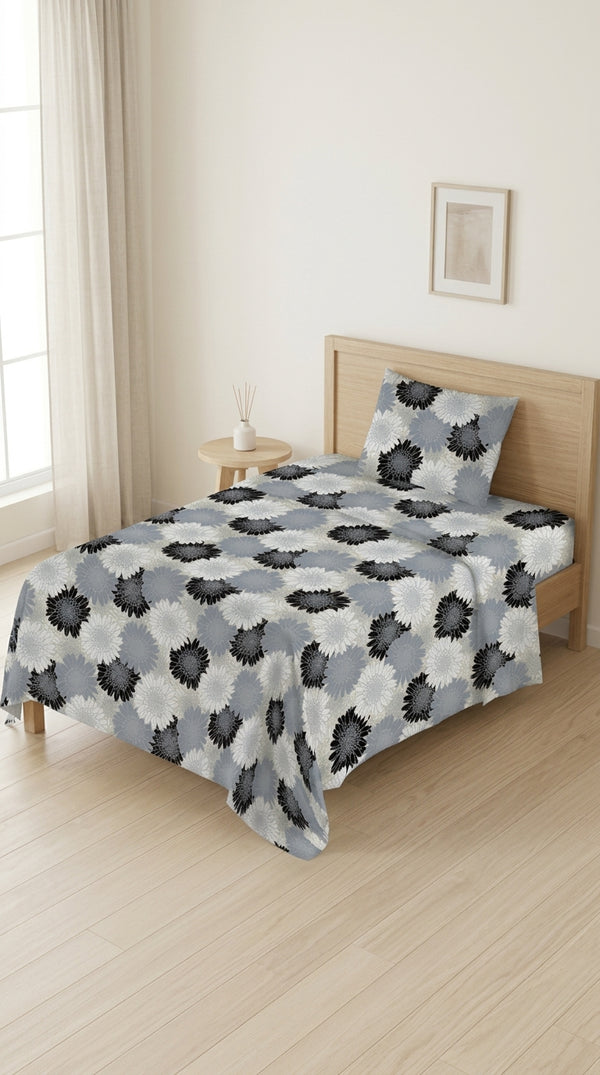 Crystal Cotton Single Bed Sheet HT110107