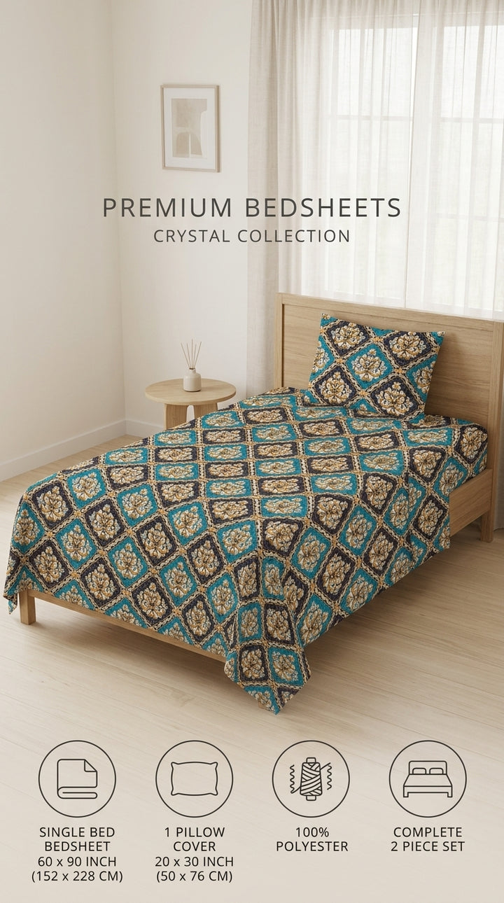 Crystal Cotton Double Bed Sheet HT110807