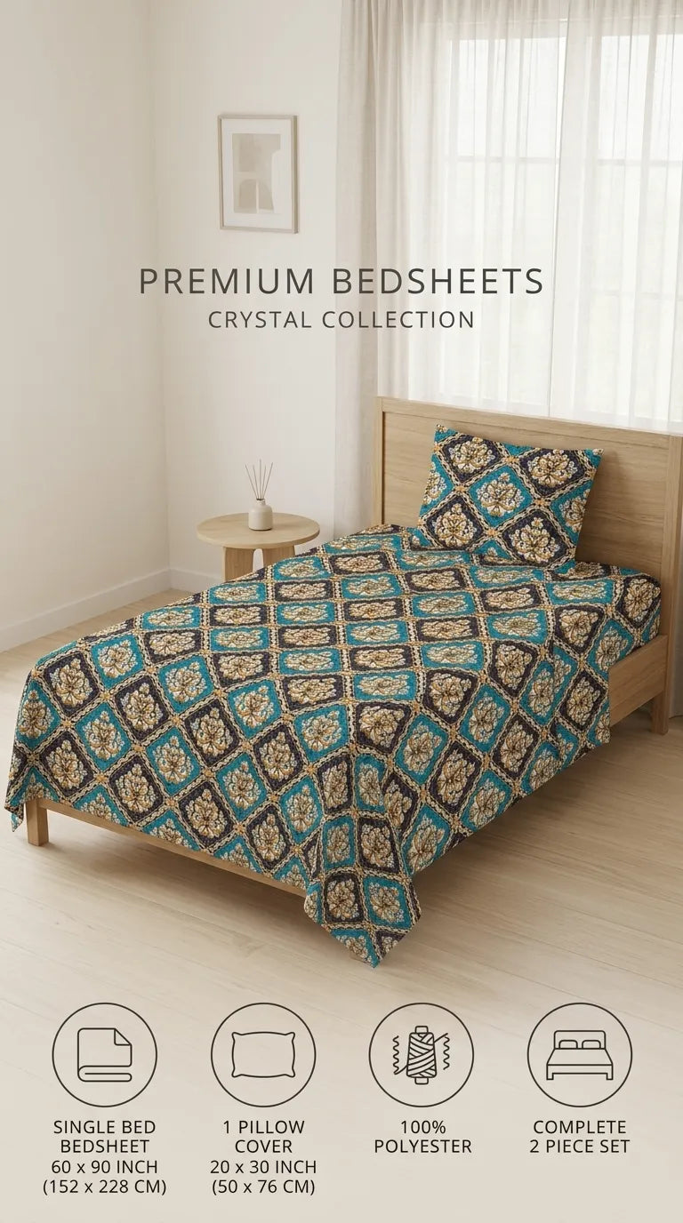 Stylo Single Bed Sheet Ferozy HT110417