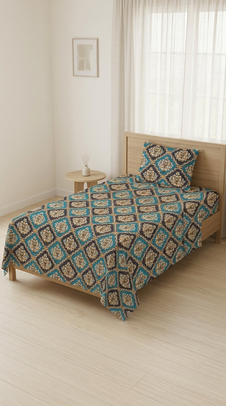 Crystal Cotton Double Bed Sheet HT110807