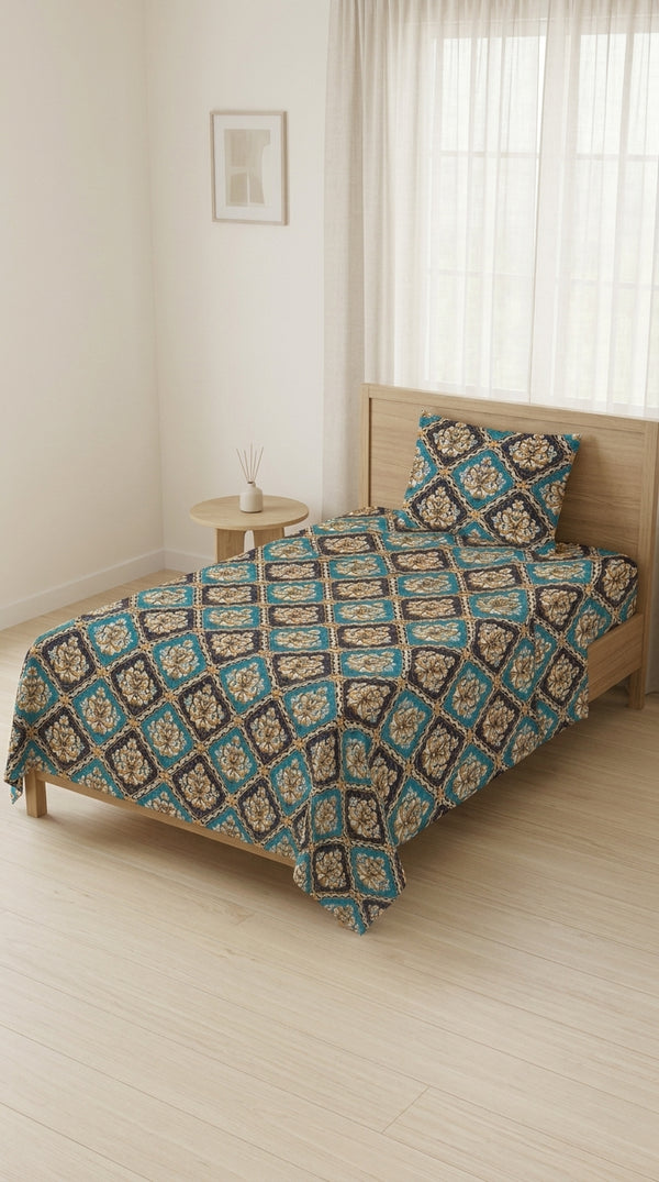 Crystal Cotton Single Bed Sheet HT110417