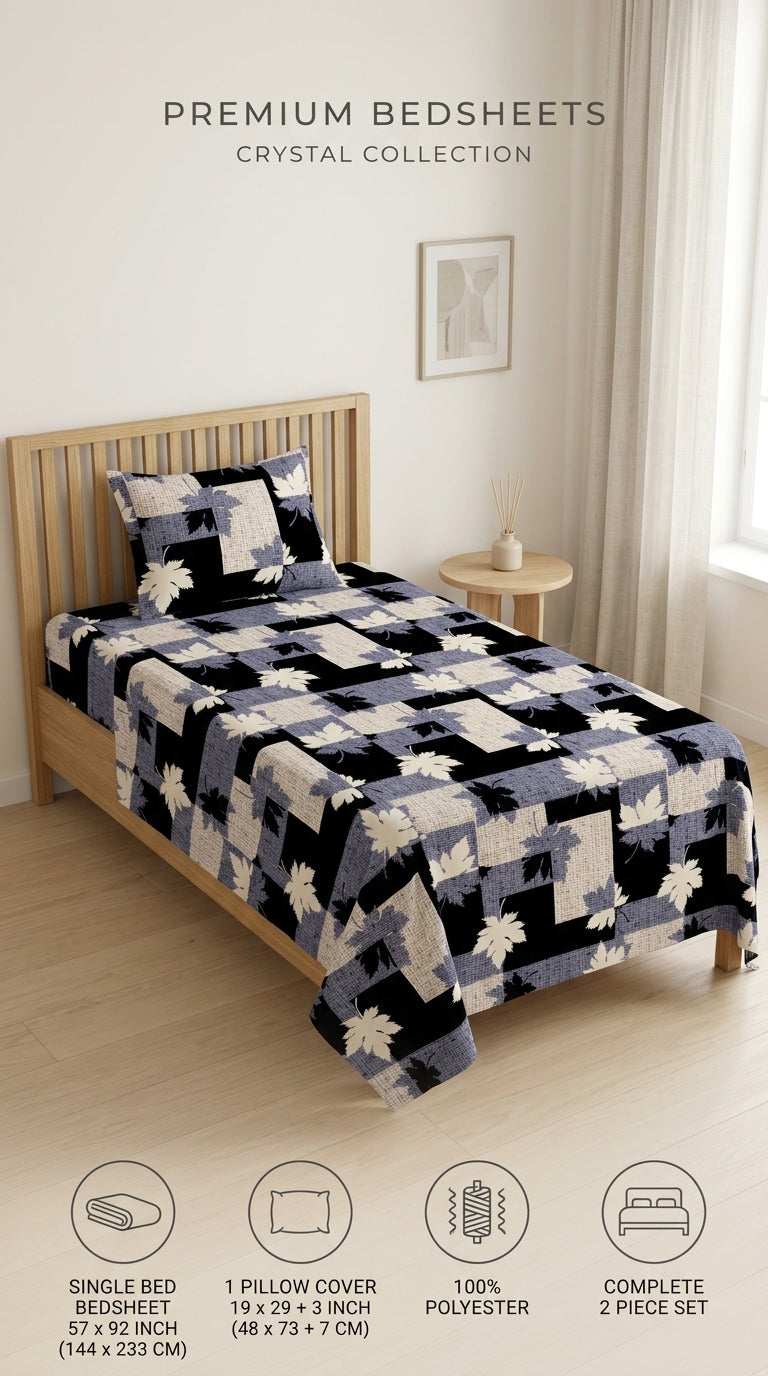 Crystal Cotton Double Bed Sheet HT110807