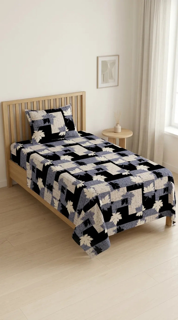 Stylo Single Bed Sheet Blue HT110512