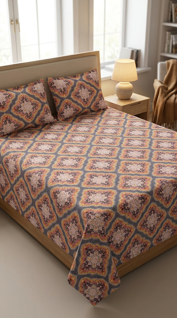 Crystal Cotton Double Bed Sheet HT110807