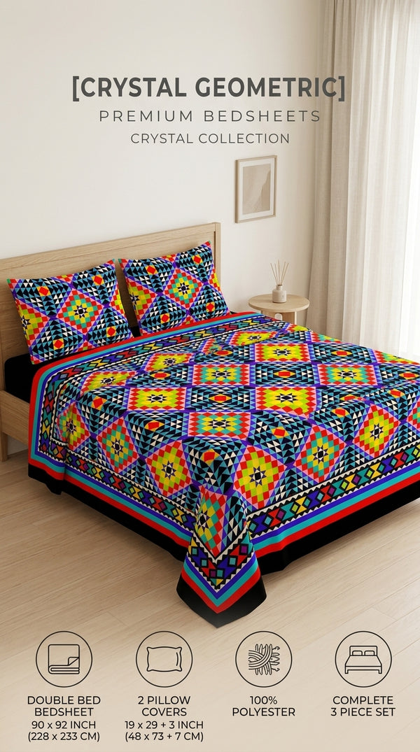 Crystal Cotton Double Bed Sheet HT111012