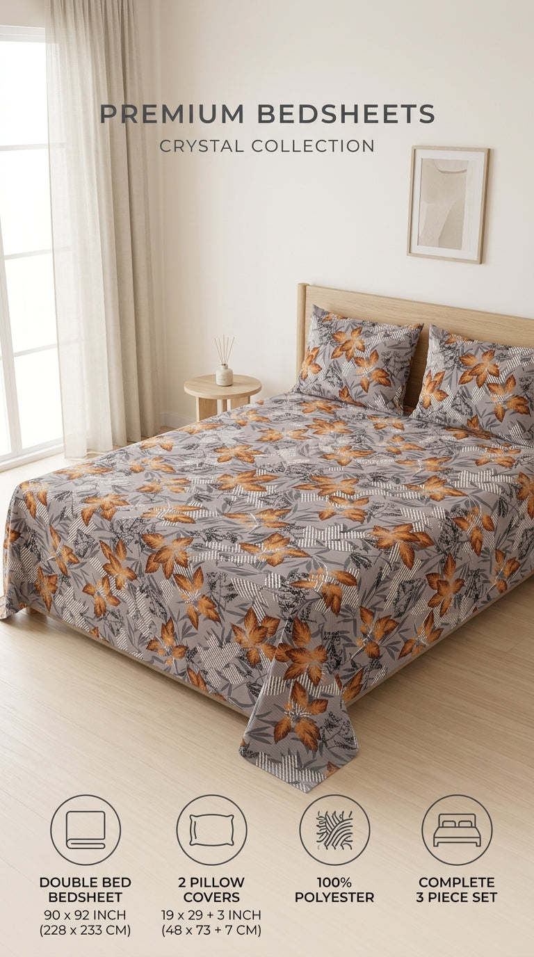 Crystal Cotton Double Bed Sheet HT110807