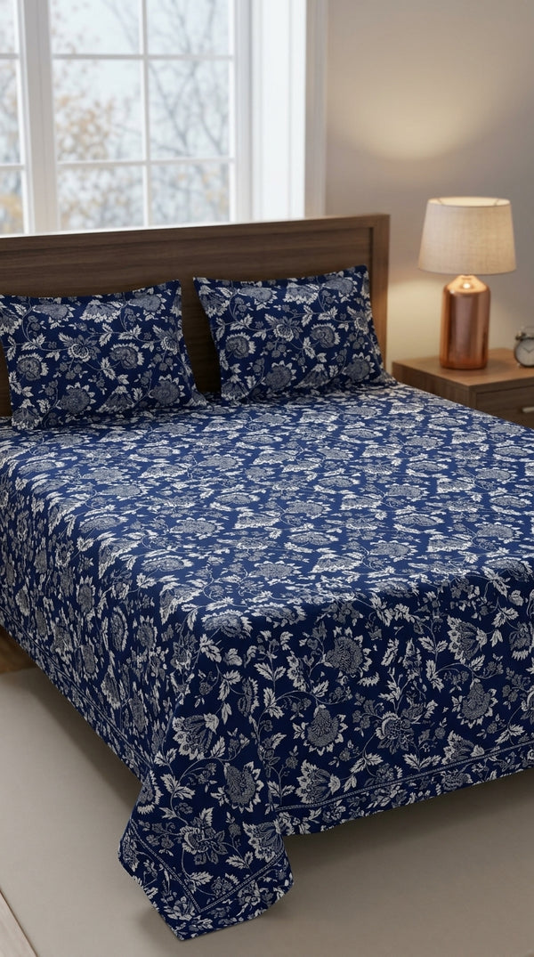 Crystal Cotton Double Bed Sheet HT111612