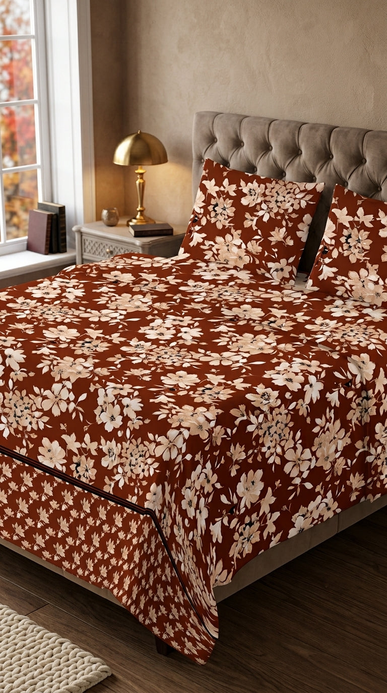 Crystal Cotton Double Bed Sheet HT110807