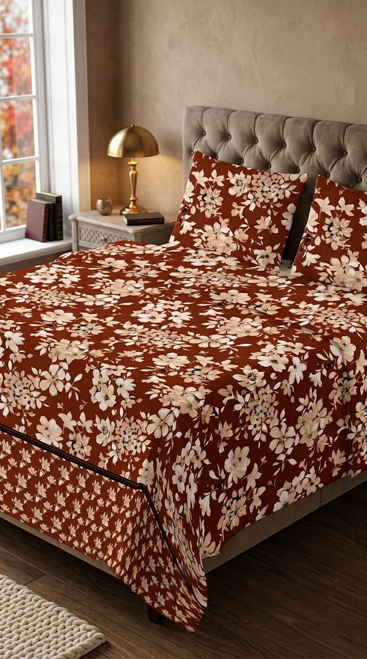 Crystal Cotton Double Bed Sheet HT110807
