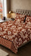 Stylo Double Bed Sheet Brown HT111802