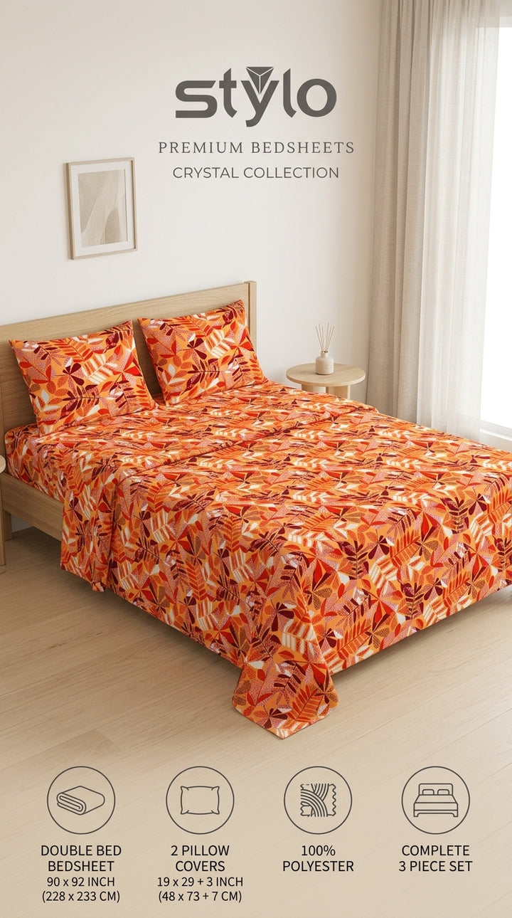 Crystal Cotton Double Bed Sheet HT110807