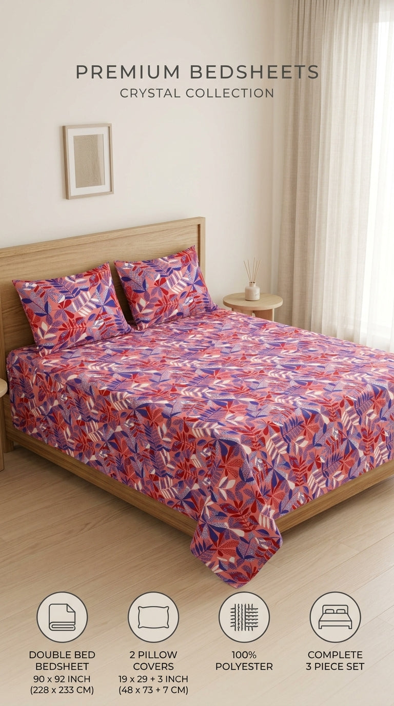 Crystal Cotton Double Bed Sheet HT110807