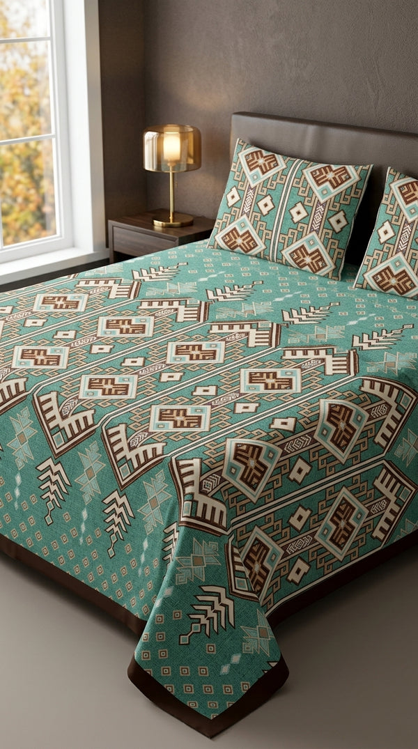 Crystal Cotton Double Bed Sheet HT112217