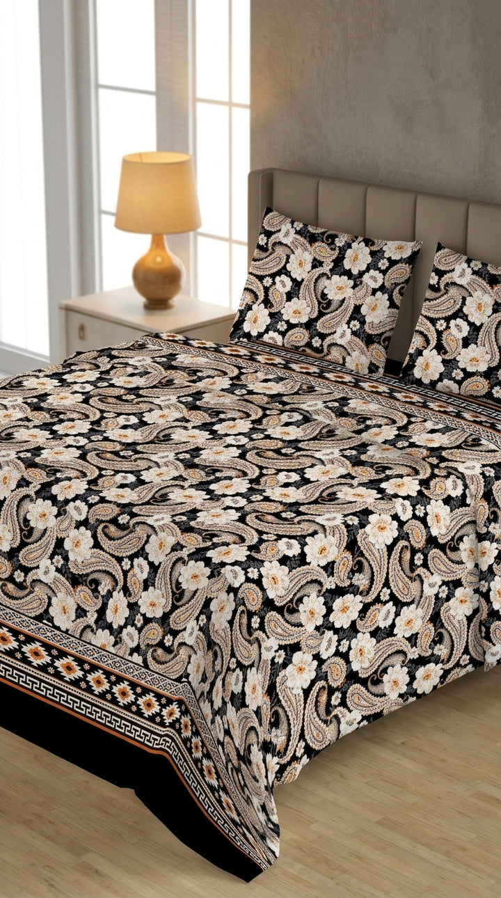 Crystal Cotton Double Bed Sheet HT110807