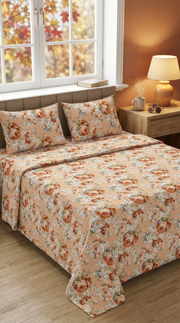 Crystal Cotton Double Bed Sheet HT110807