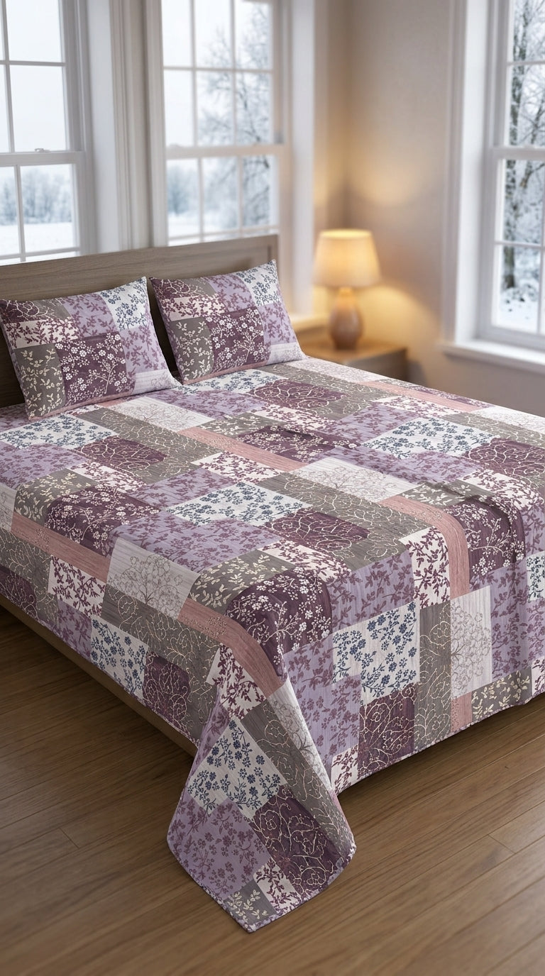 Crystal Cotton Double Bed Sheet HT110807