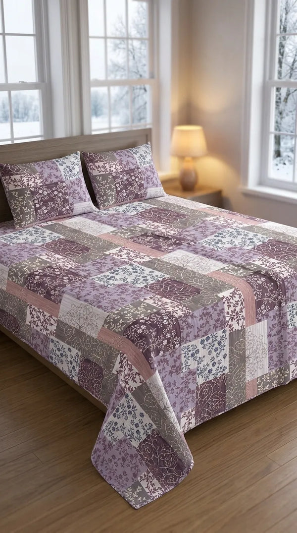 Stylo Double Bed Sheet Grey HT113207