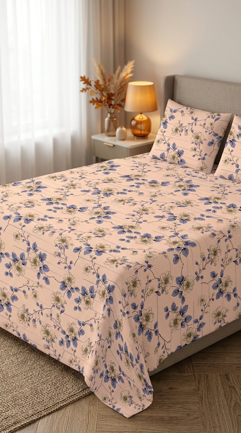 Crystal Cotton Double Bed Sheet HT110807