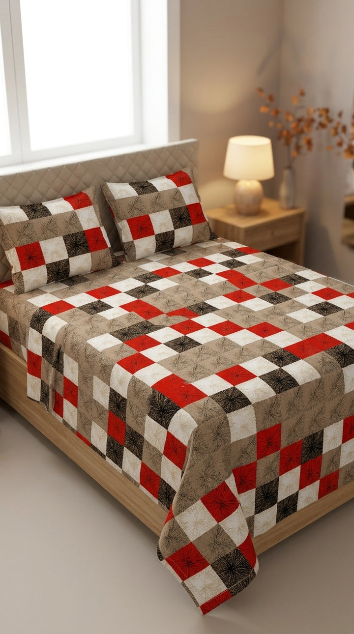 Crystal Cotton Double Bed Sheet HT110807