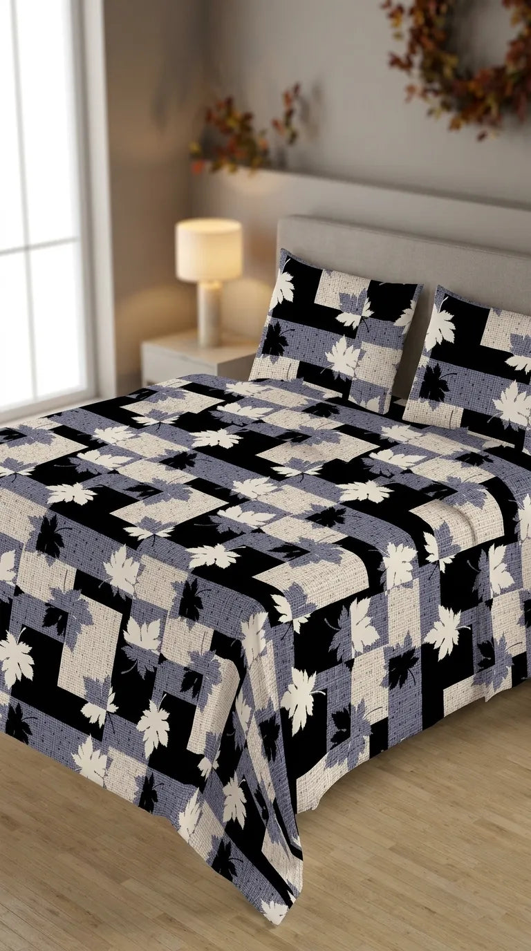 Stylo Double Bed Sheet Grey HT113907