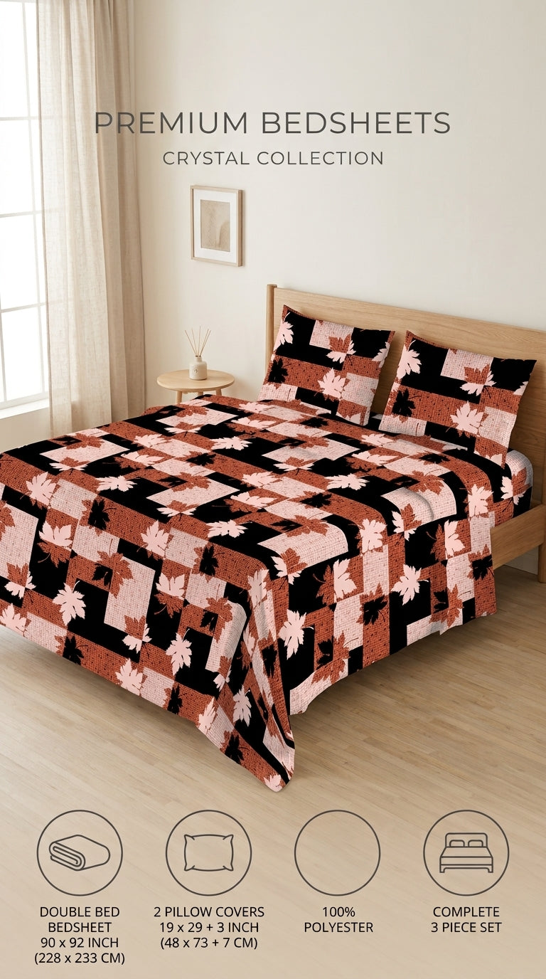 Crystal Cotton Double Bed Sheet HT110807