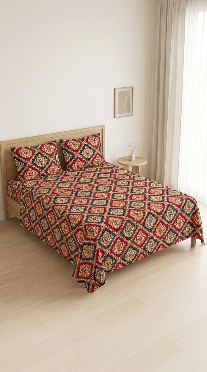 Crystal Cotton Double Bed Sheet HT114213