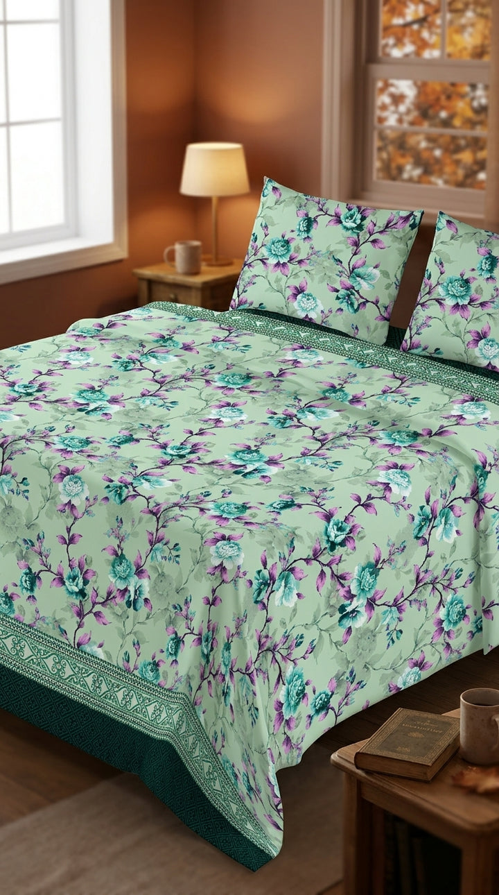 Crystal Cotton Double Bed Sheet HT110807