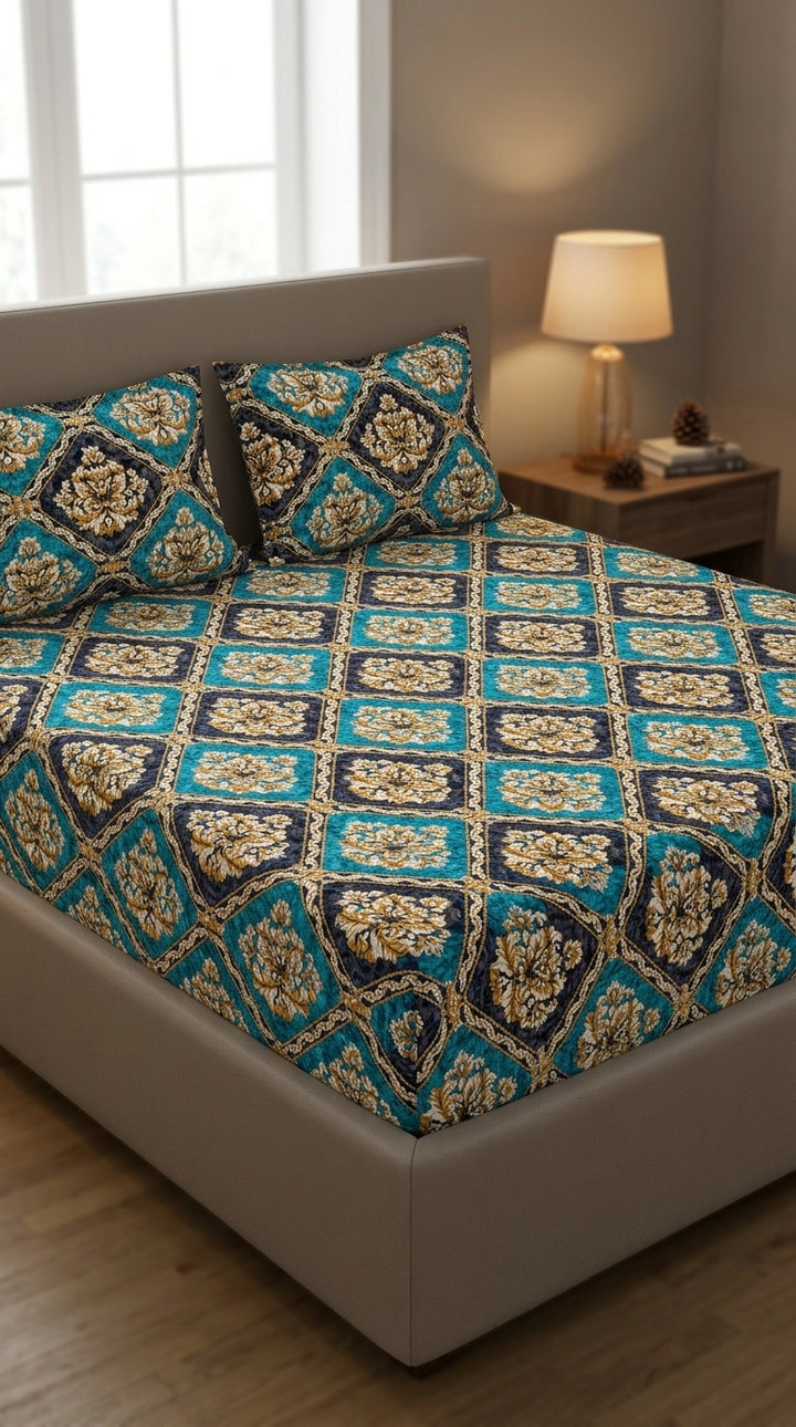 Crystal Cotton Double Bed Sheet HT110807
