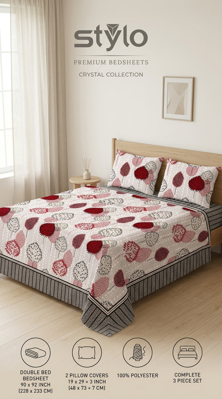 Crystal Cotton Double Bed Sheet HT110807