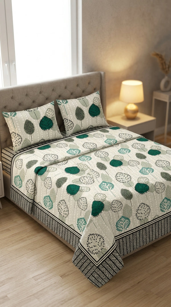 Crystal Cotton Double Bed Sheet HT114711
