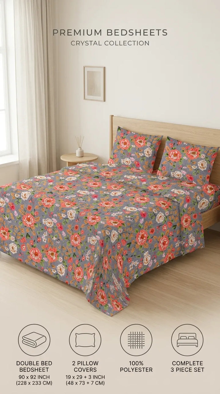 Crystal Cotton King Bed Sheet HT114807