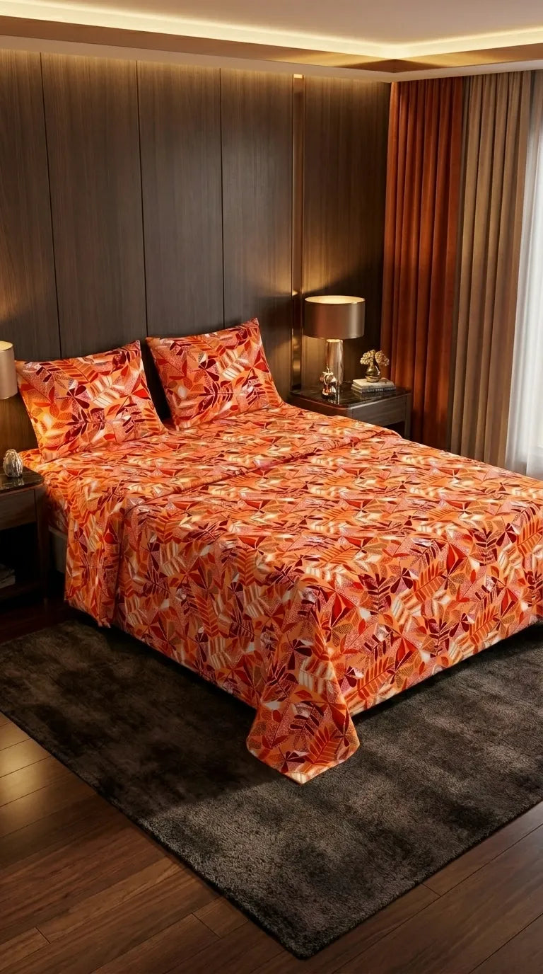 Stylo King Bed Sheet Mustard HT114906