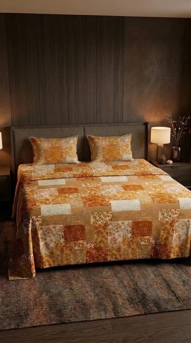 Stylo King Bed Sheet Brown HT115402