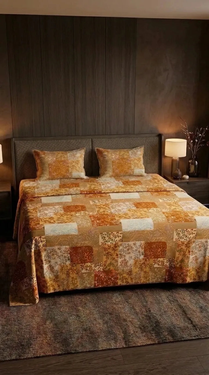 Stylo King Bed Sheet Brown HT115402