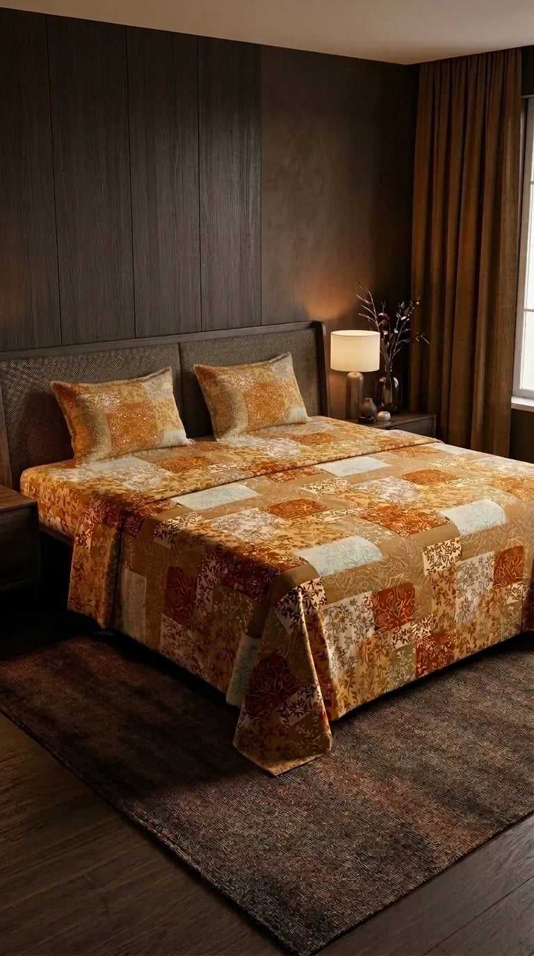 Stylo King Bed Sheet Brown HT115402
