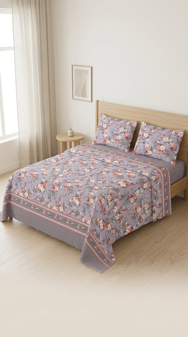Crystal Cotton King Bed Sheet HT115507