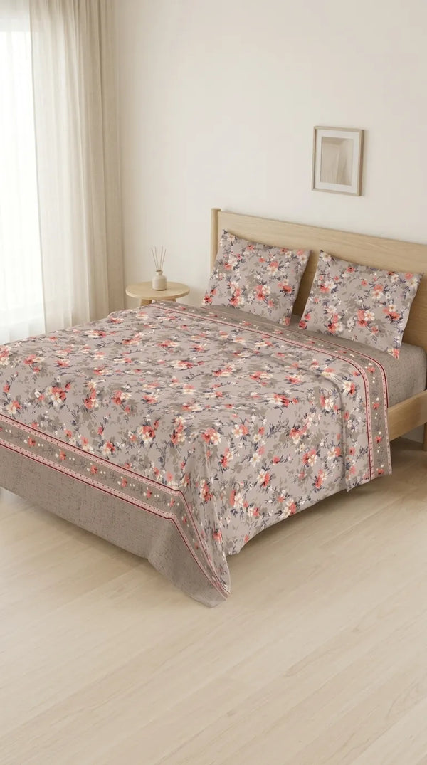 Stylo King Bed Sheet Grey HT115607
