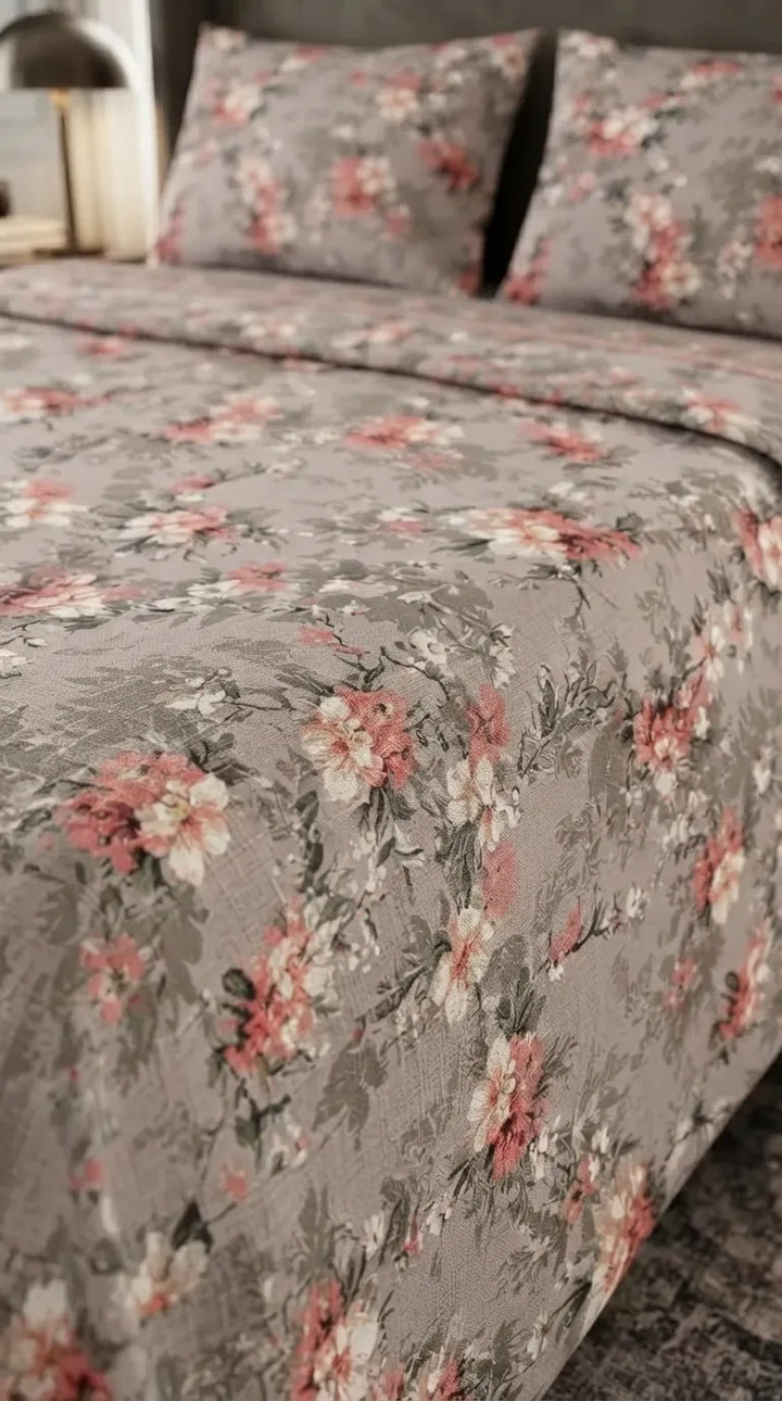 Stylo King Bed Sheet Grey HT115607