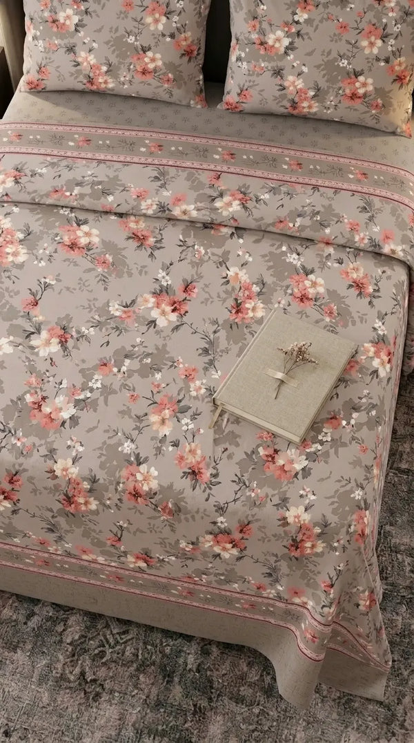 Stylo King Bed Sheet Grey HT115607