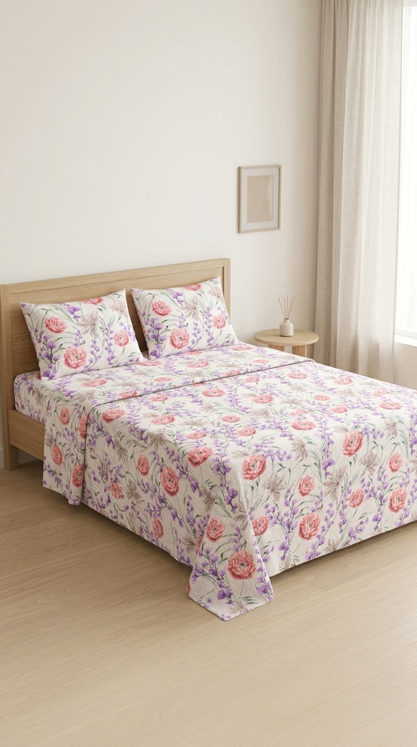Crystal Cotton King Bed Sheet HT115709