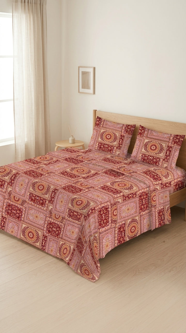 Crystal Cotton Double Bed Sheet HT110807