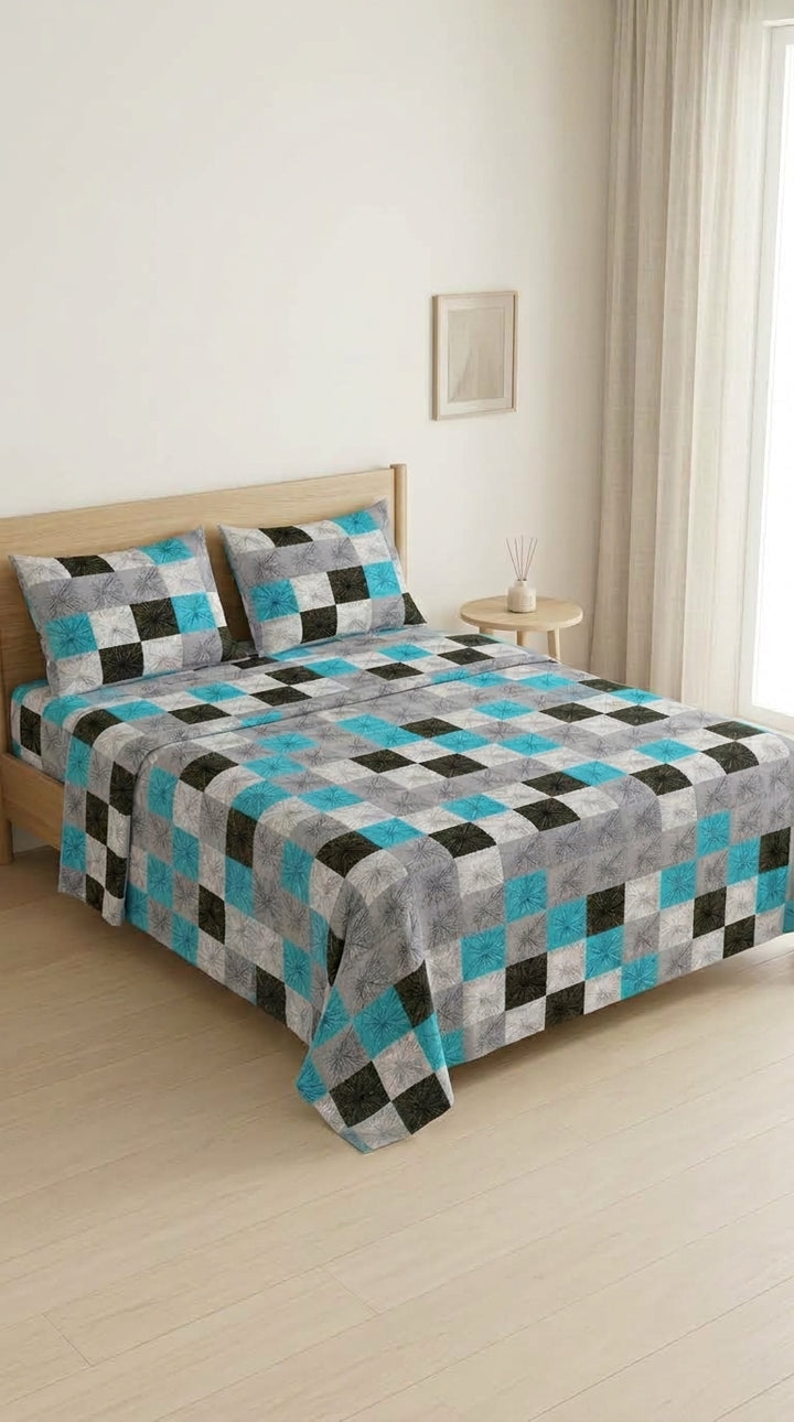 Crystal Cotton Double Bed Sheet HT110807