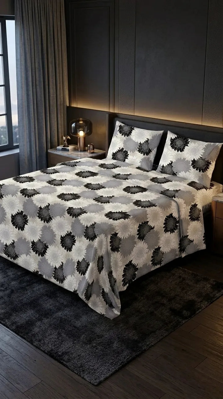 Stylo King Bed Sheet Grey HT116107